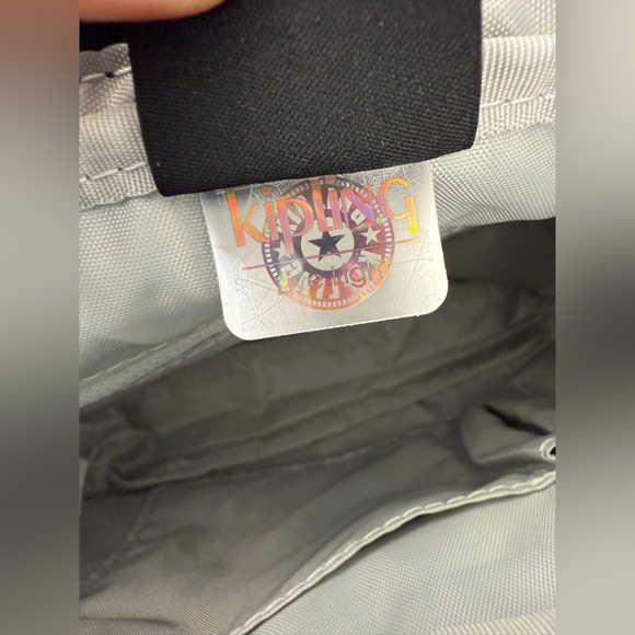 NWT Kipling  Damian Crossbody Shoulder Bag Navy White Adjustable Strap - Picture 8 of 12